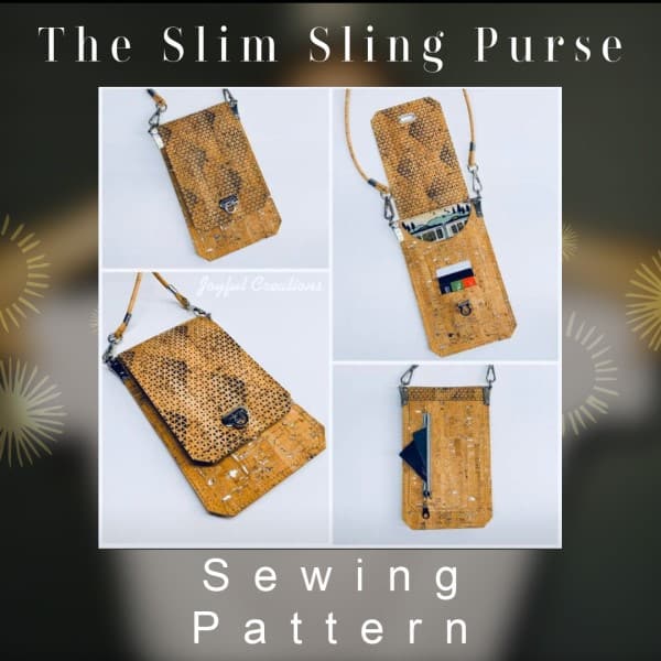 The Slim Sling Purse sewing pattern