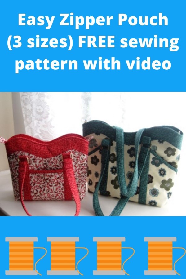 The Wavey Top Tote Bag FREE sewing pattern (2 sizes)