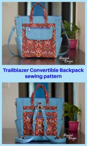 Trailblazer Convertible Backpack sewing pattern - Sew Modern Bags