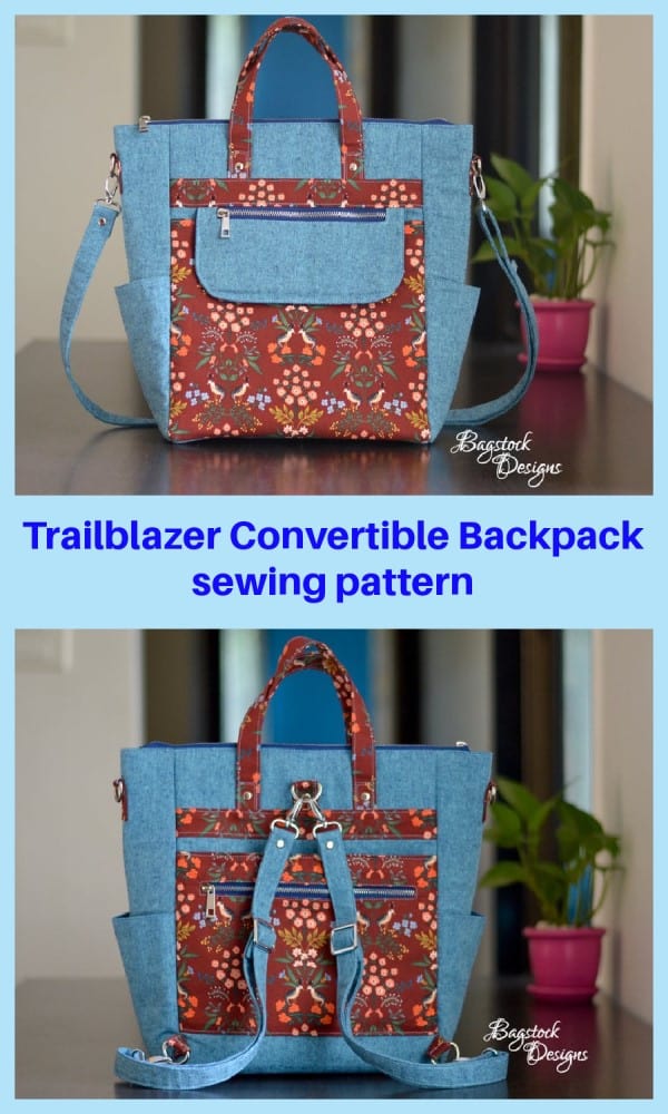 Trailblazer Convertible backpack - Bagstock Sewing Pattern, PDF sewing  pattern