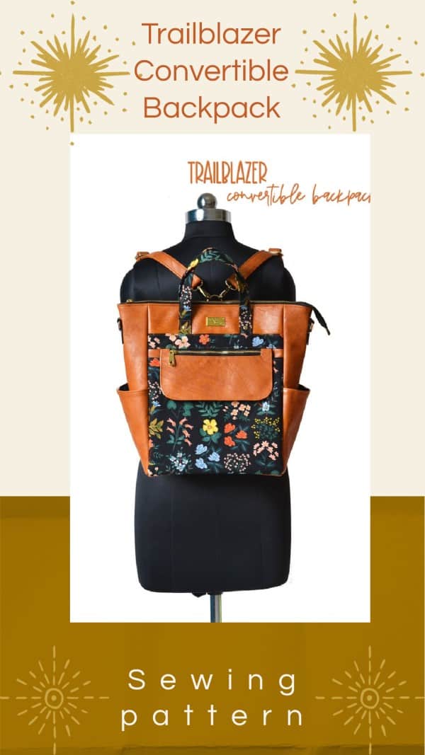 Trailblazer Convertible Backpack sewing pattern