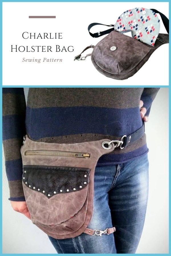 How to make leather Hip Bag with PDF PATTERN 