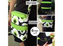 Convertible Reversible Bag (4 bags in 1) sewing pattern