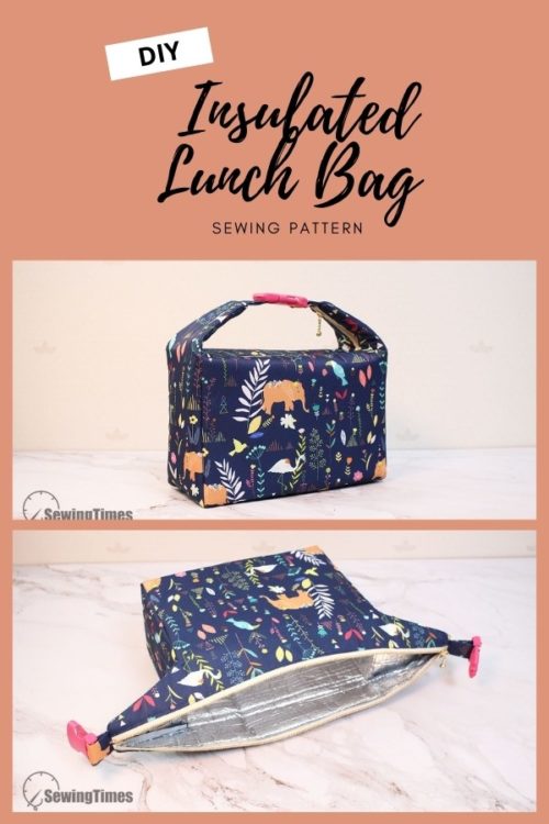 DIY Insulated Lunch Bag FREE sewing tutorial (with video) - Sew Modern Bags