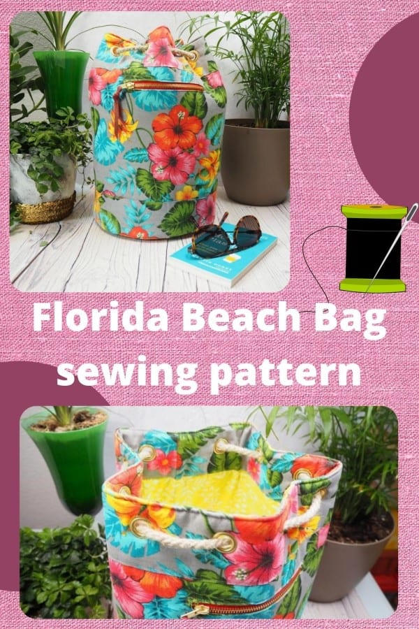 Florida Beach Bag sewing pattern