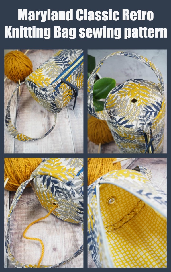 Maryland Classic Retro Knitting Bag sewing pattern