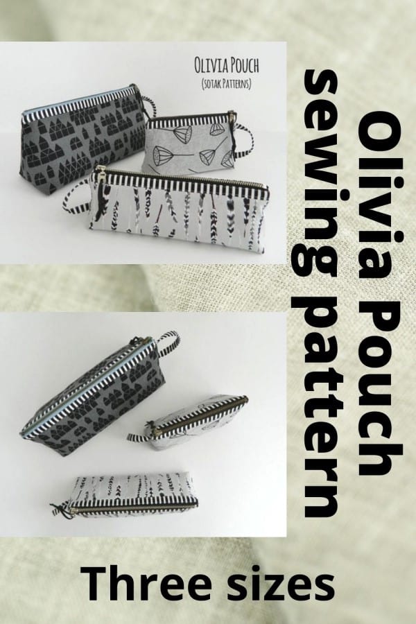 Olivia Pouch (3 sizes) sewing pattern