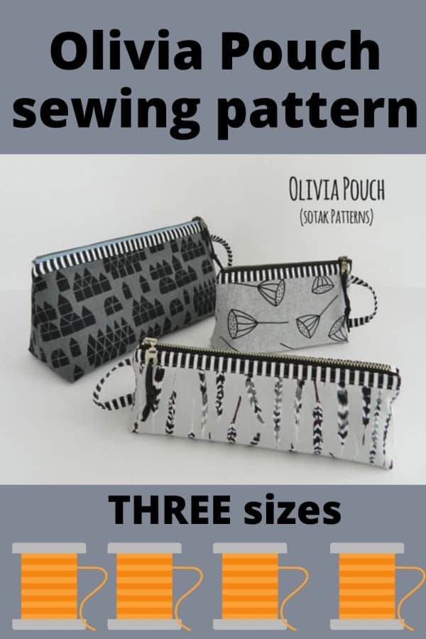 Olivia Pouch (3 sizes) sewing pattern