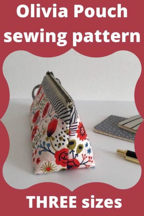 Olivia Pouch (3 sizes) sewing pattern - Sew Modern Bags