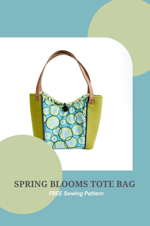 Spring Blooms Tote Bag FREE sewing pattern - Sew Modern Bags