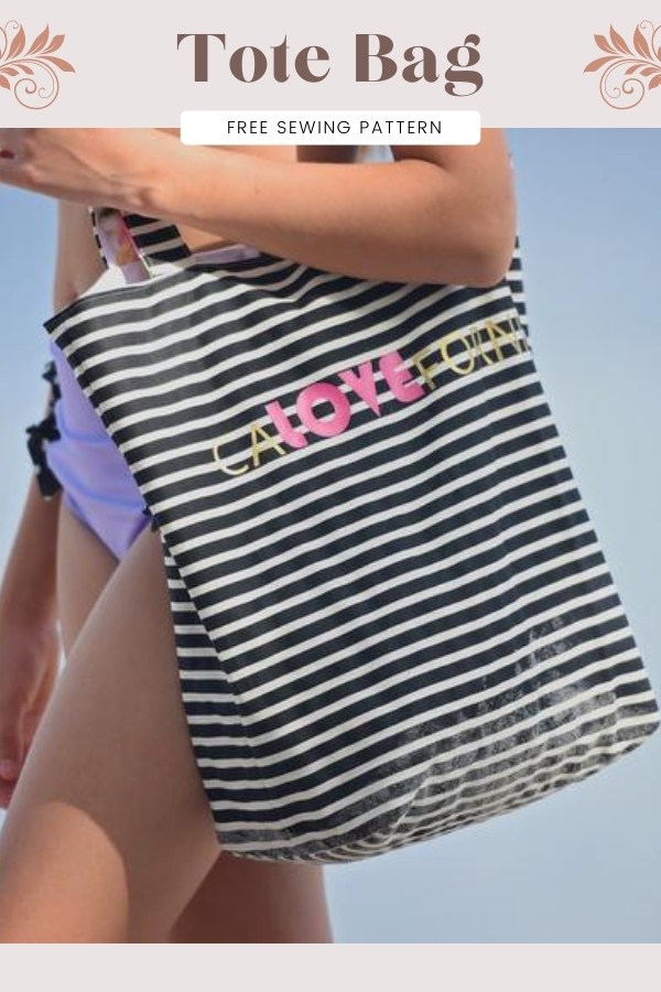 Beach Bound Straw Tote - a Beach Bag Sewing Pattern