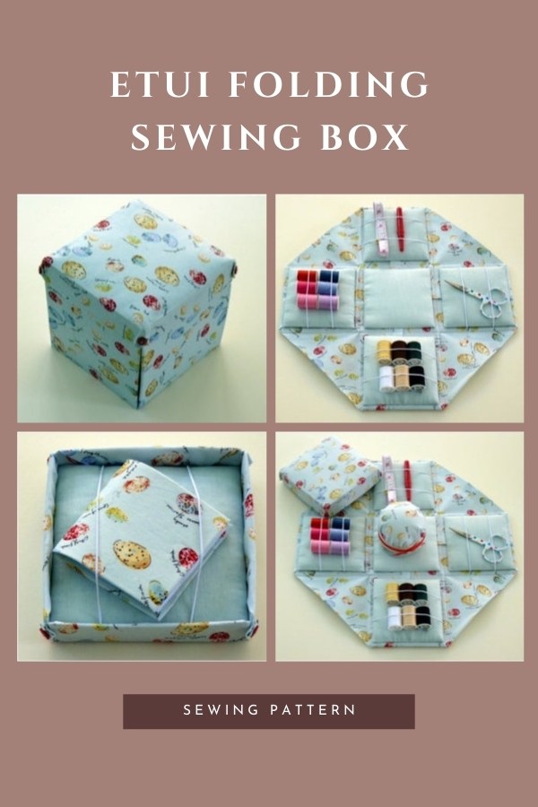 This is the pdf sewing pattern for the Etui Folding Sewing Box.