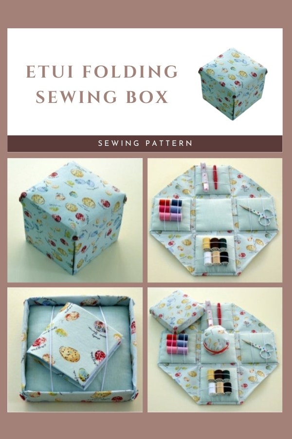 Etui Folding Sewing Box sewing pattern Sew Modern Bags