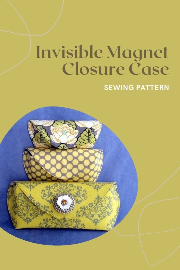 Invisible Magnet Closure Case sewing pattern (3 sizes)