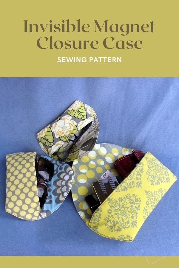 Invisible Magnet Closure Case sewing pattern (3 sizes)