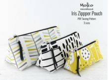 Iris Zipper Pouch (3 sizes) sewing pattern