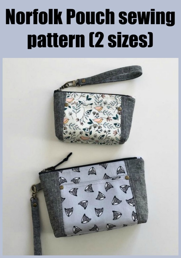 Norfolk Pouch sewing pattern (2 sizes)