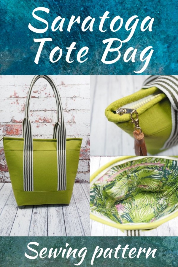 Saratoga Tote Bag sewing pattern