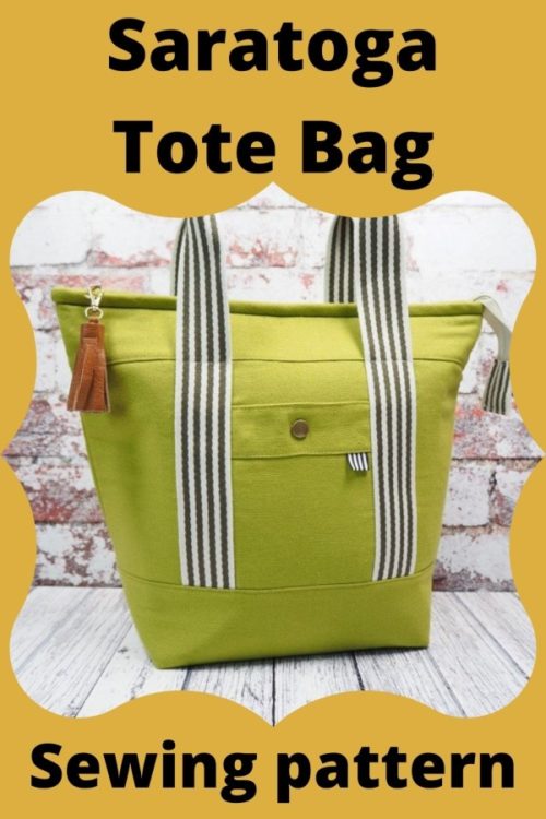 Saratoga Tote Bag sewing pattern - Sew Modern Bags