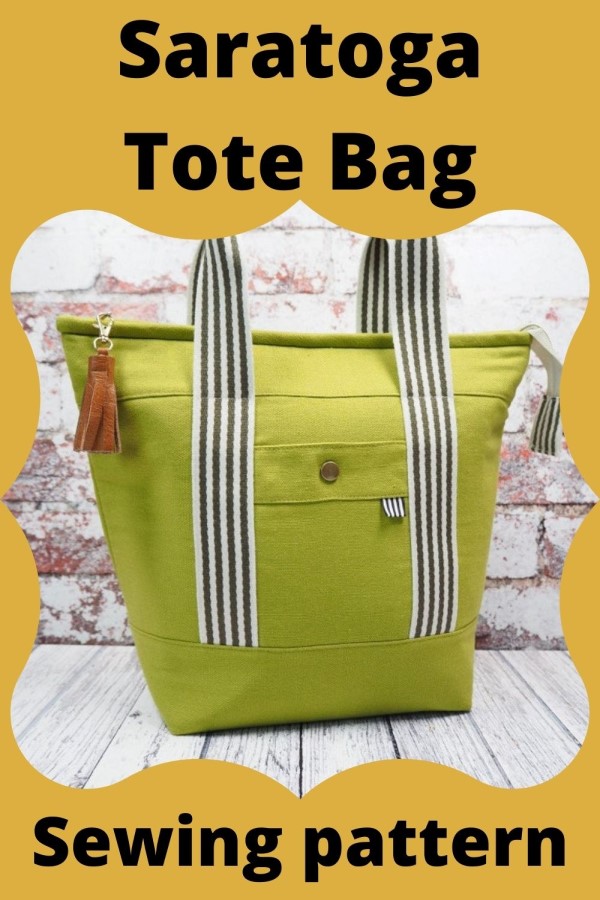 Saratoga Tote Bag sewing pattern