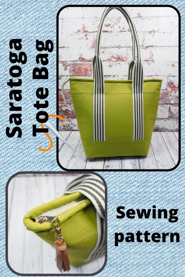 Saratoga Tote Bag sewing pattern