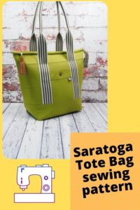 Saratoga Tote Bag sewing pattern - Sew Modern Bags