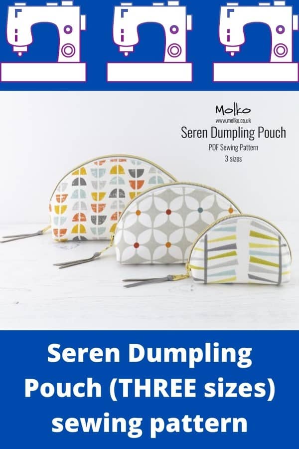Seren Dumpling Pouch (3 sizes) sewing pattern