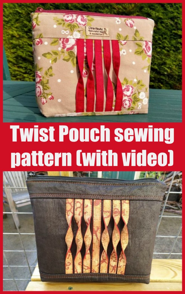 Twist Pouch sewing pattern (with video)