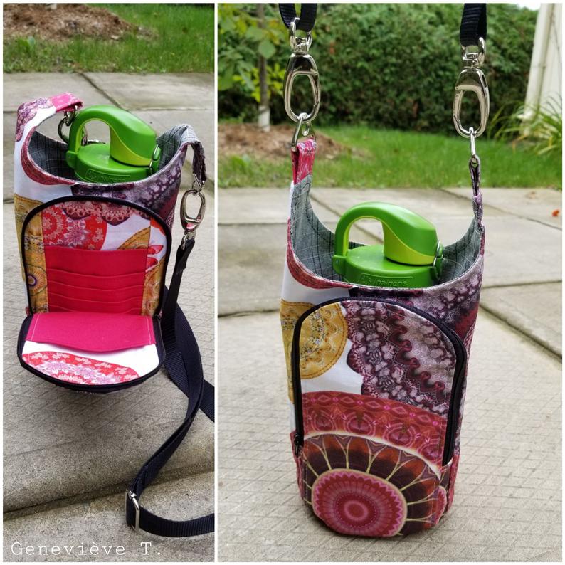 Coral Water Bottle Holder Digital Sewing Pattern