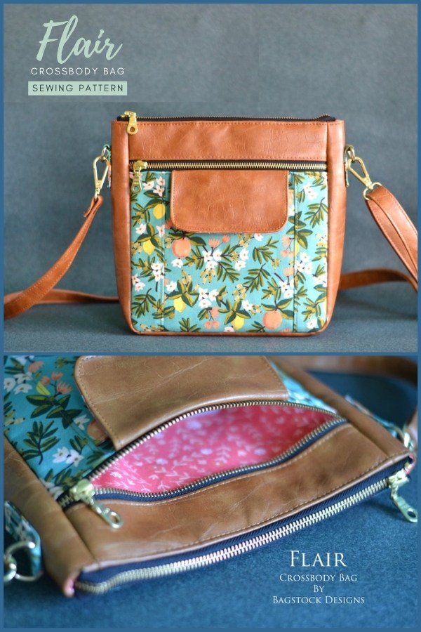 Flair Crossbody Bag sewing pattern