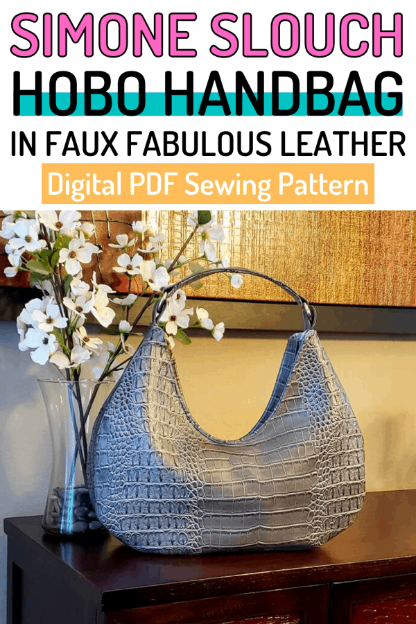 Simone Slouch Hobo Bag sewing pattern