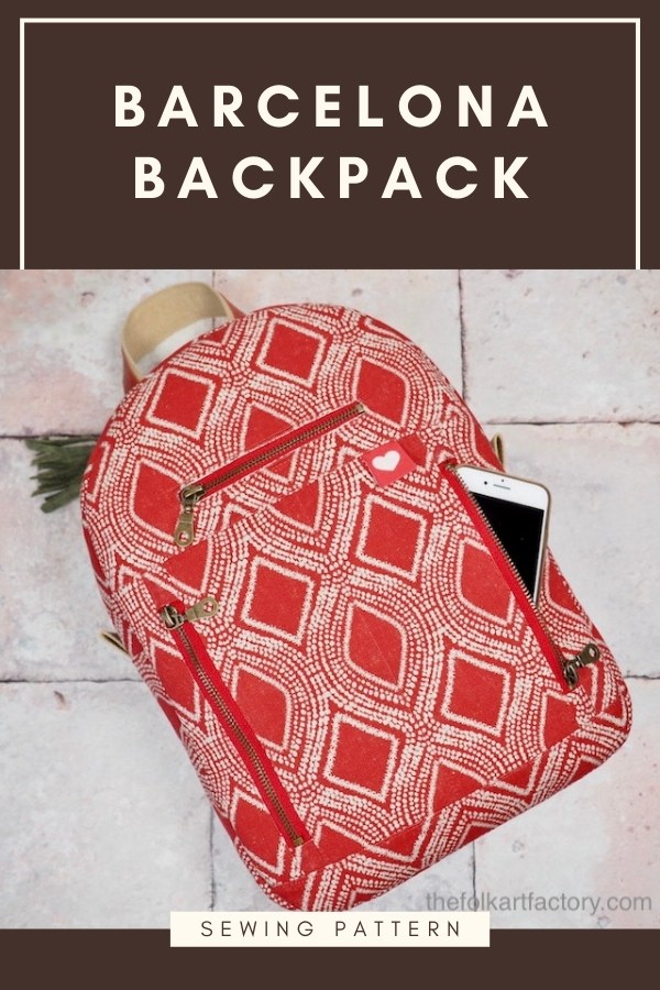 Barcelona Backpack sewing pattern