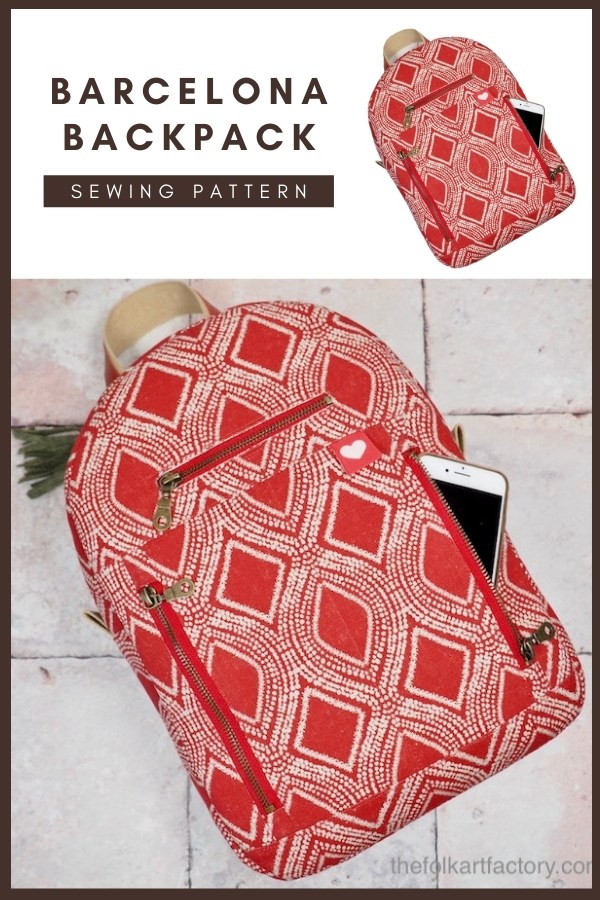 Pack Your Bag Backpack sewing pattern (3 sizes with video) - Sew Modern Bags