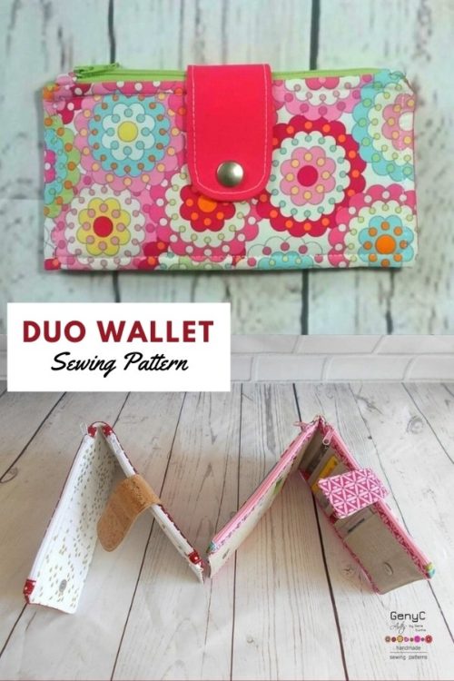 Duo Wallet sewing pattern - Sew Modern Bags