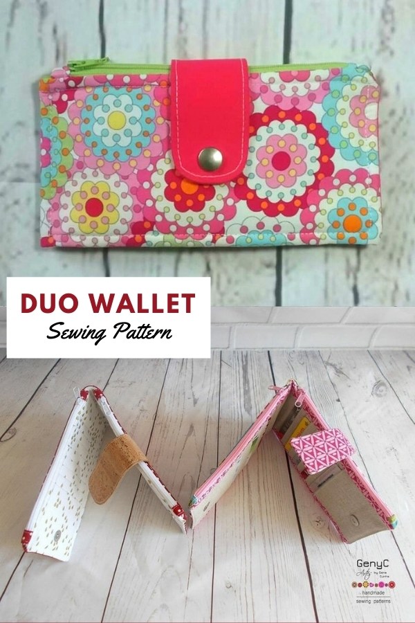 Duo Wallet sewing pattern