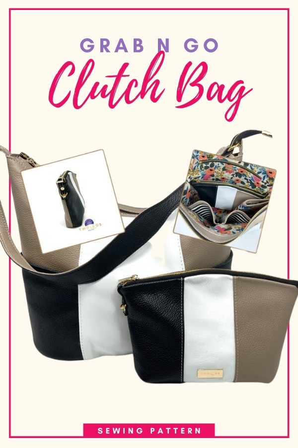 Grab n Go Clutch Bag sewing pattern