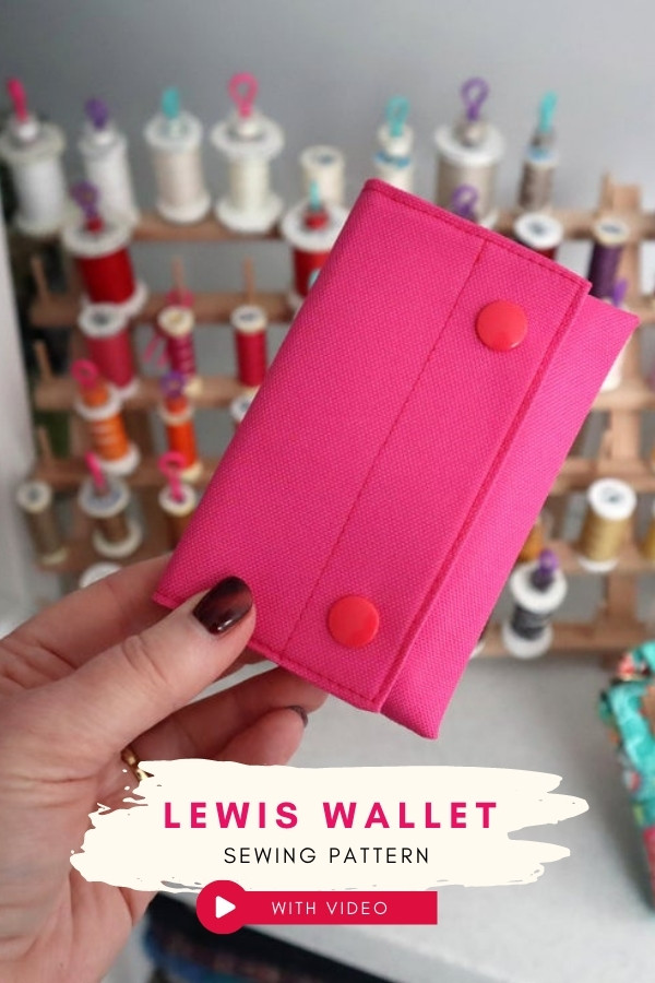 Lewis Wallet sewing pattern (with video)