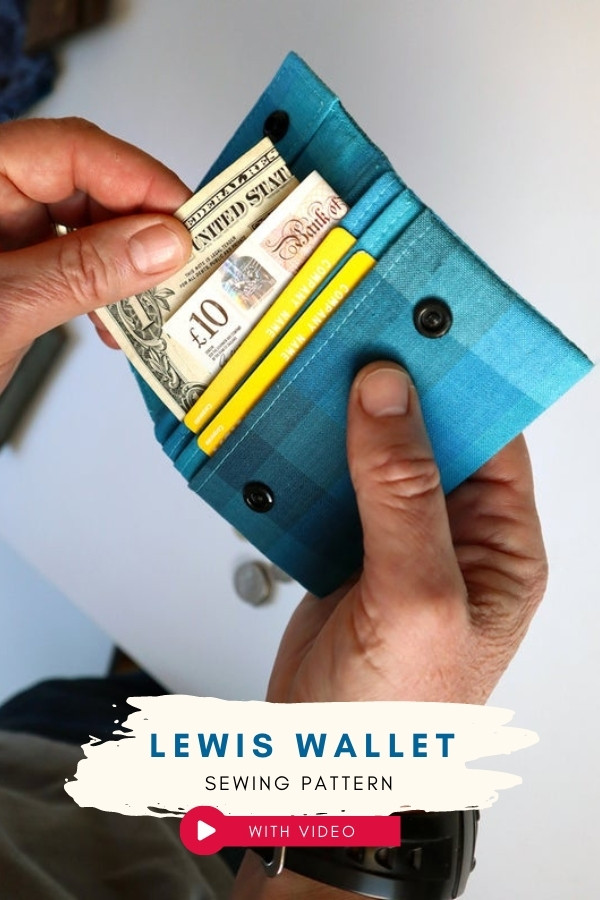 Lewis Wallet sewing pattern (with video)