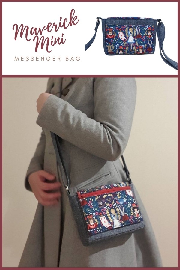 Mini messenger bag pattern sale