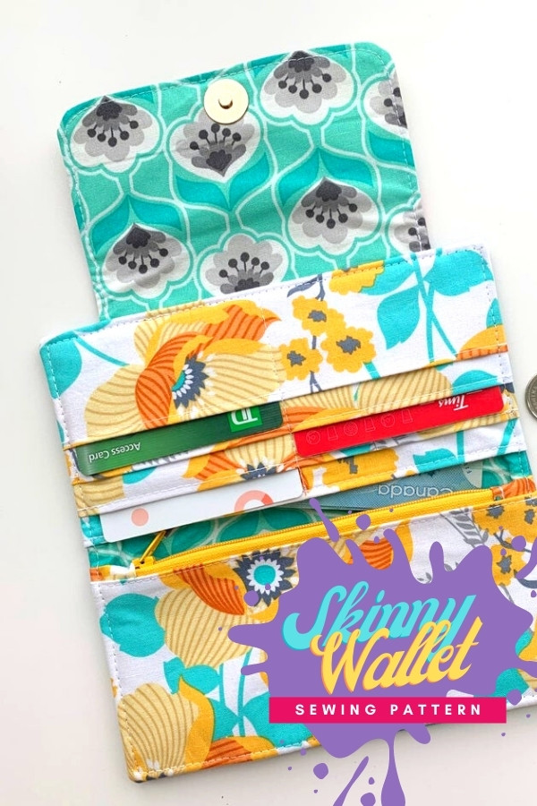 Skinny Wallet sewing pattern