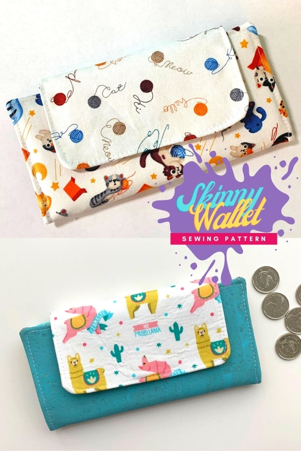 Skinny Wallet sewing pattern