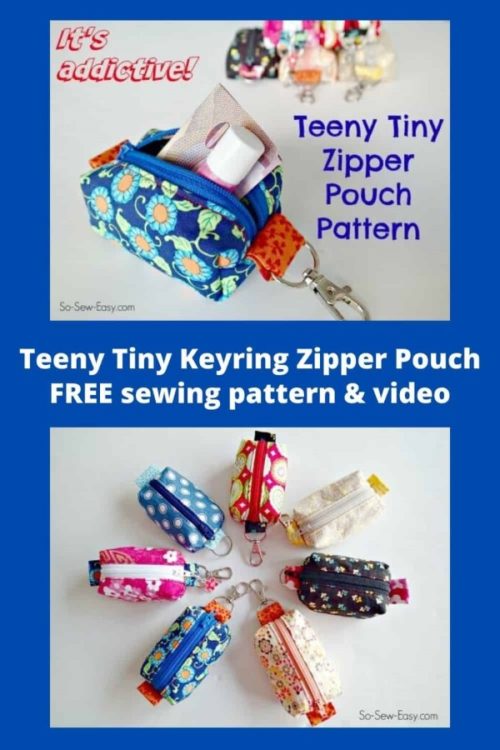 Tiny zipper pouch - Make it in denim