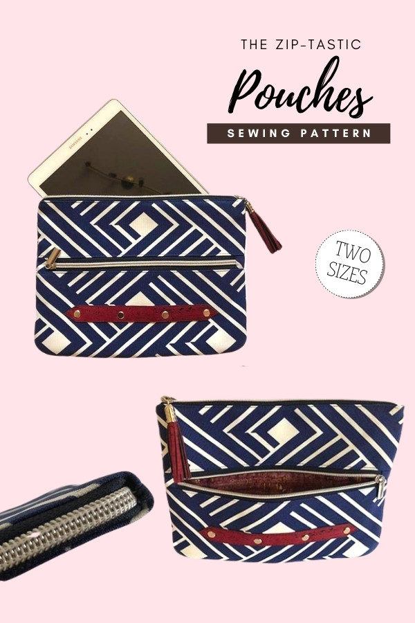 The Zip-tastic Pouches (2 sizes) sewing pattern