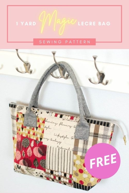 1 Yard Magic Lecre Bag FREE sewing pattern - Sew Modern Bags