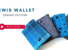 Lewis Wallet sewing pattern (with video)