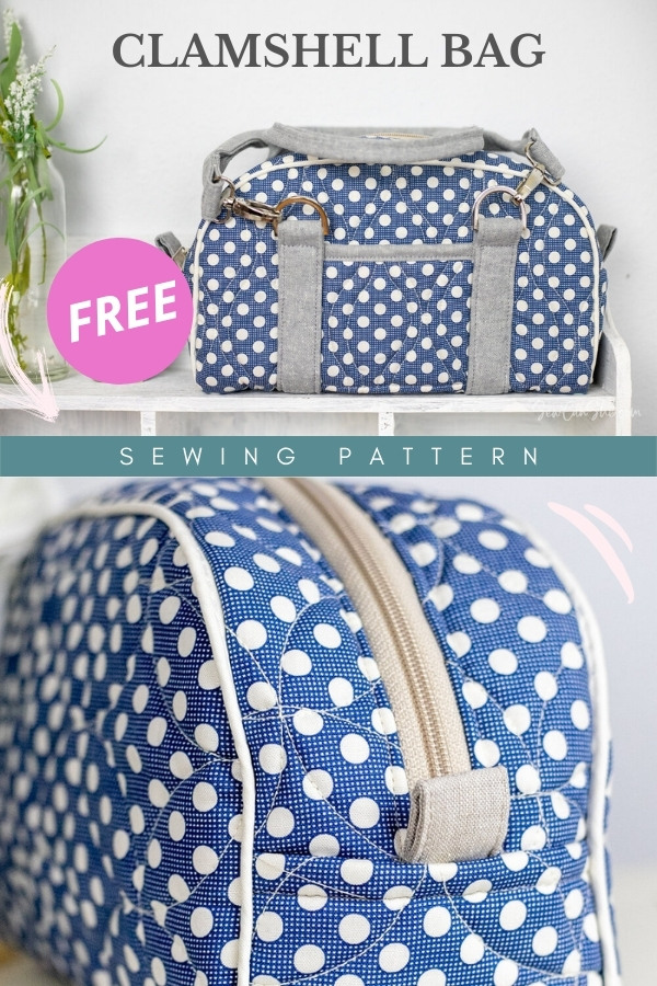 Clamshell Bag FREE sewing pattern