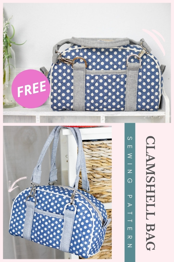 Clamshell Bag FREE sewing pattern