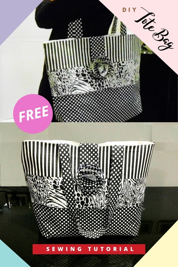 DIY Tote Bag FREE sewing tutorial