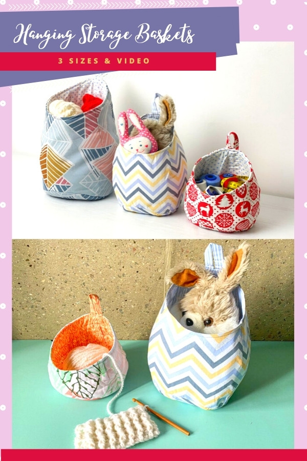 Fabric Storage Bins FREE sewing pattern and tutorial - Sew Modern Bags