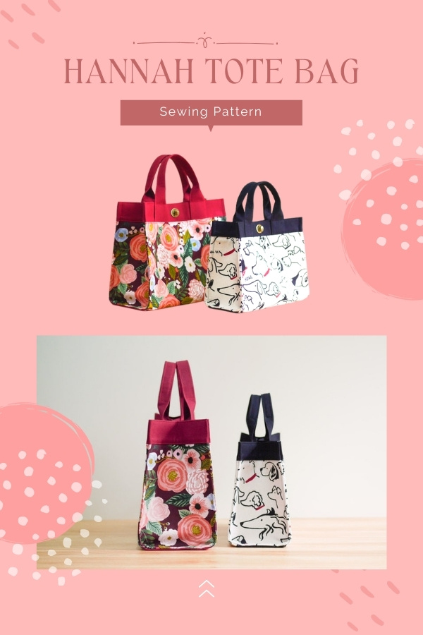 Hannah Tote Bag sewing pattern